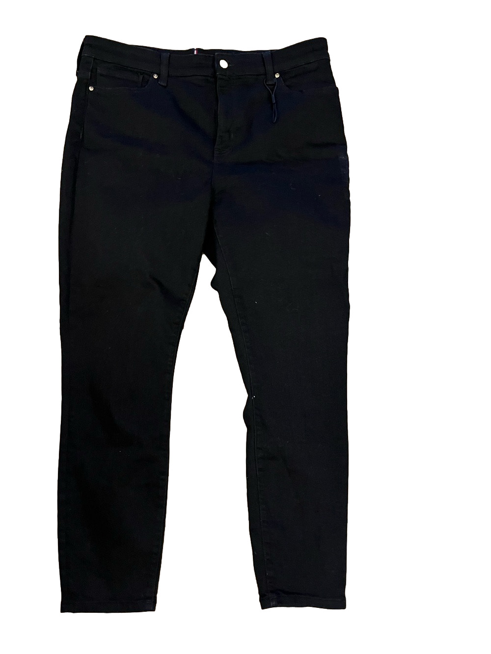 NWT Tommy Hilfiger Heritage Como Skinny Black Jeans Plus Size 18 / 34